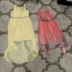 Crystal Doll Cream Textured Dress for two